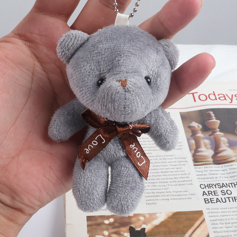 かわいいクマのペンダントぬいぐるみバッグペンダントワンピースクマキーホルダーギフト花束人形アクセサリー工場卸売|undefined