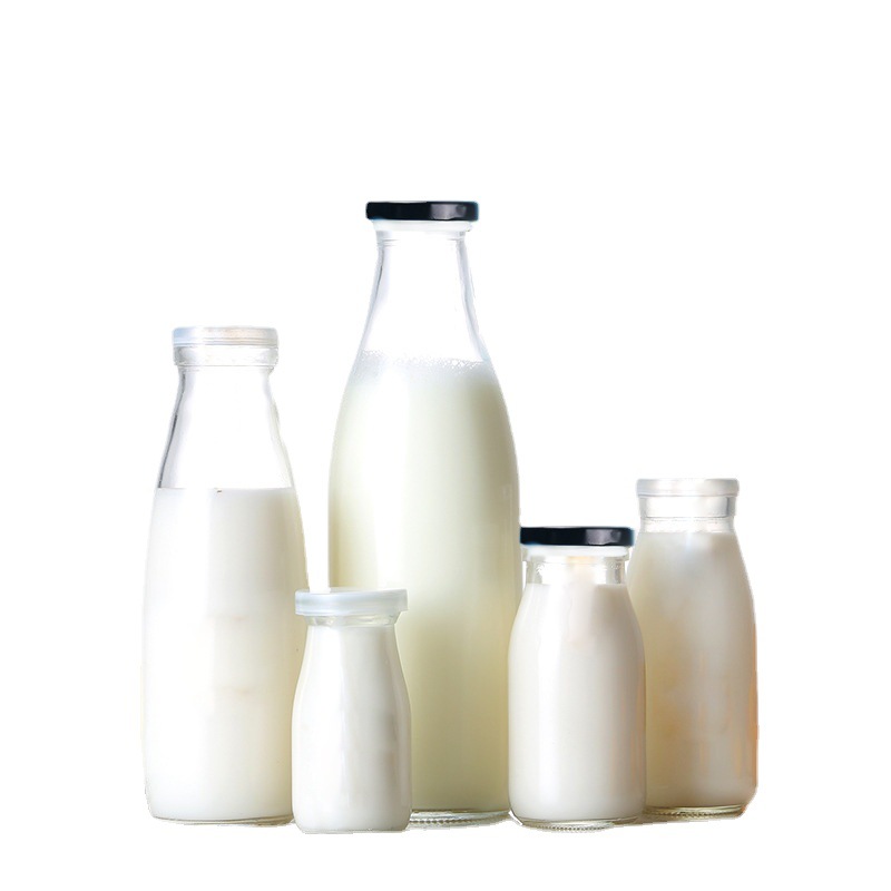 牛乳瓶、ヨーグルト瓶、業務用密封ガラス瓶、大型飲料ジュース豆乳瓶、朝食用牛乳瓶、大容量