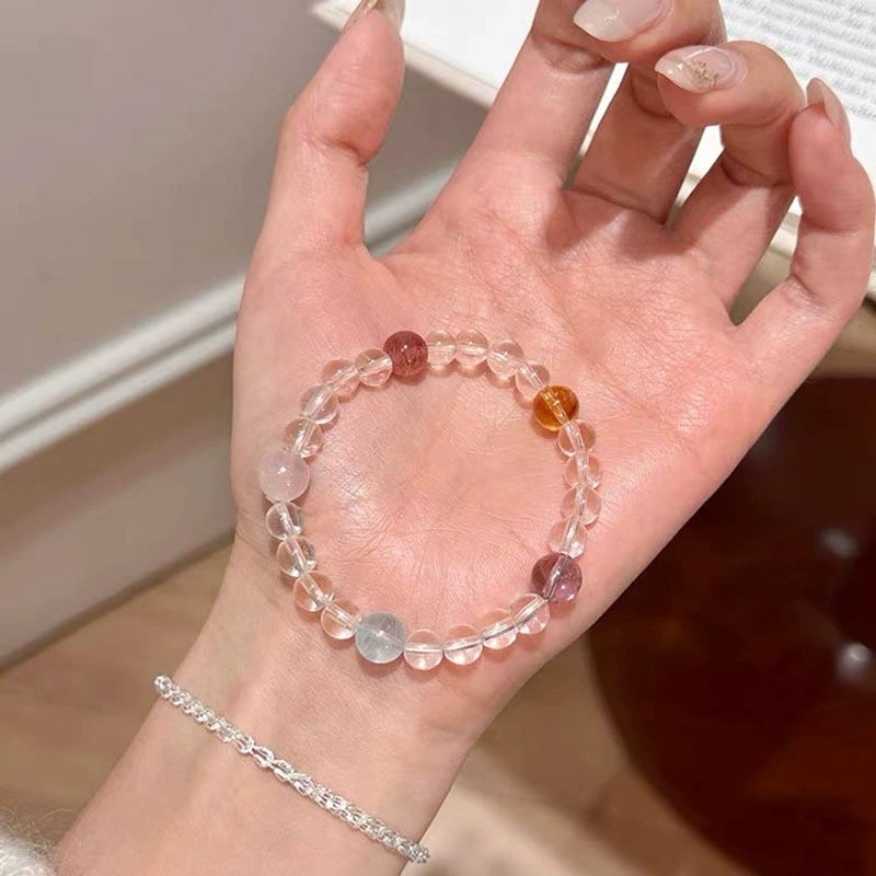 Round Zircon Bracelet Beads, 925 Silver Sample, Simple Elegant Charm (Multiple Codes)