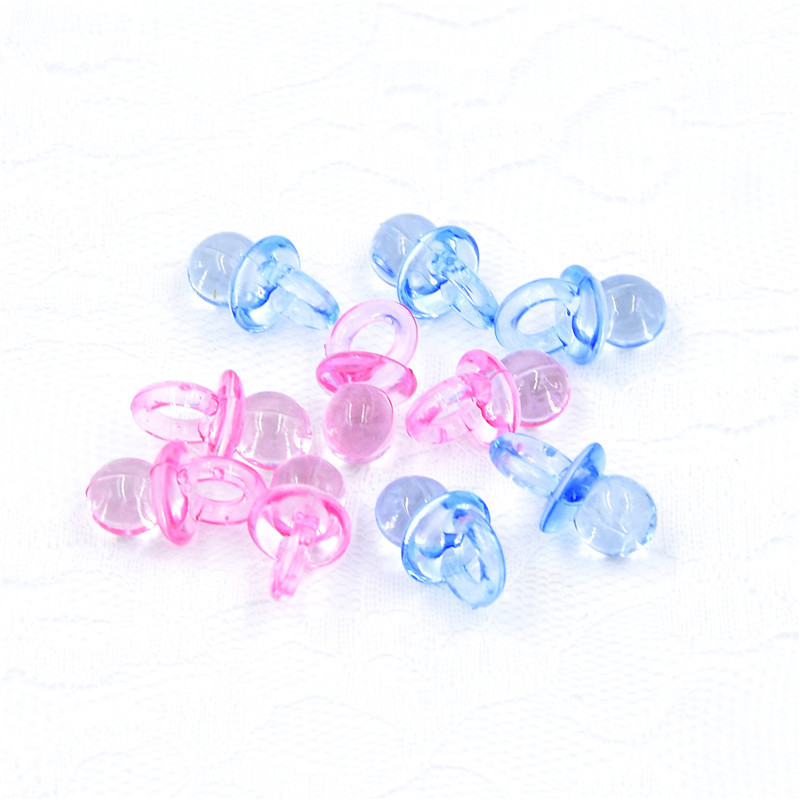 Acrílico transparente chupete bautismo bebé ducha Luna Llena regalo niño niña decoración 30 unids