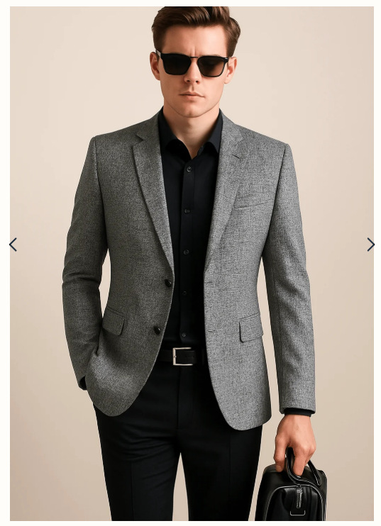 Trajes transfronterizos ordenados impresión de dos botones trajes casuales de hombre para trabajar con ropa ligera de negocios de hombre en stock image 18