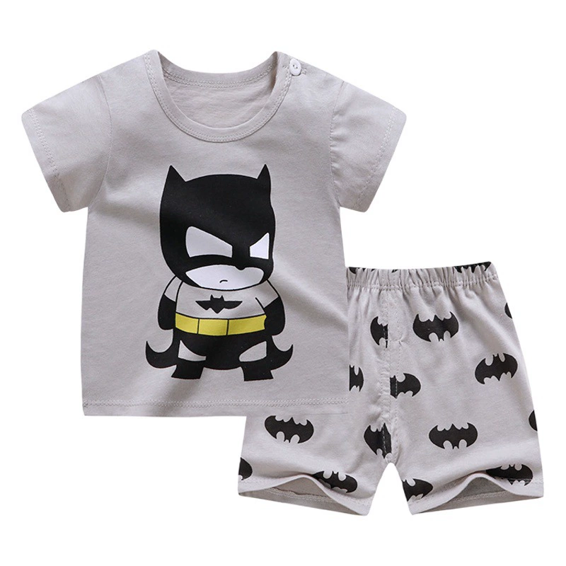 Новинка 2025, детская одежда, детский костюм с короткими рукавами, оптовая продажа, мужская и женская детская футболка, шорты, летний пижамный комплект