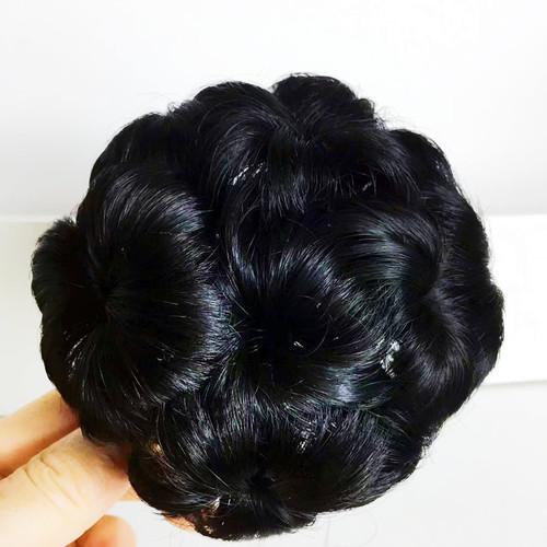 Wig hair bag, flower bud hair accessories, clip-type nine-flower ball head hair curler, five-color hair ring