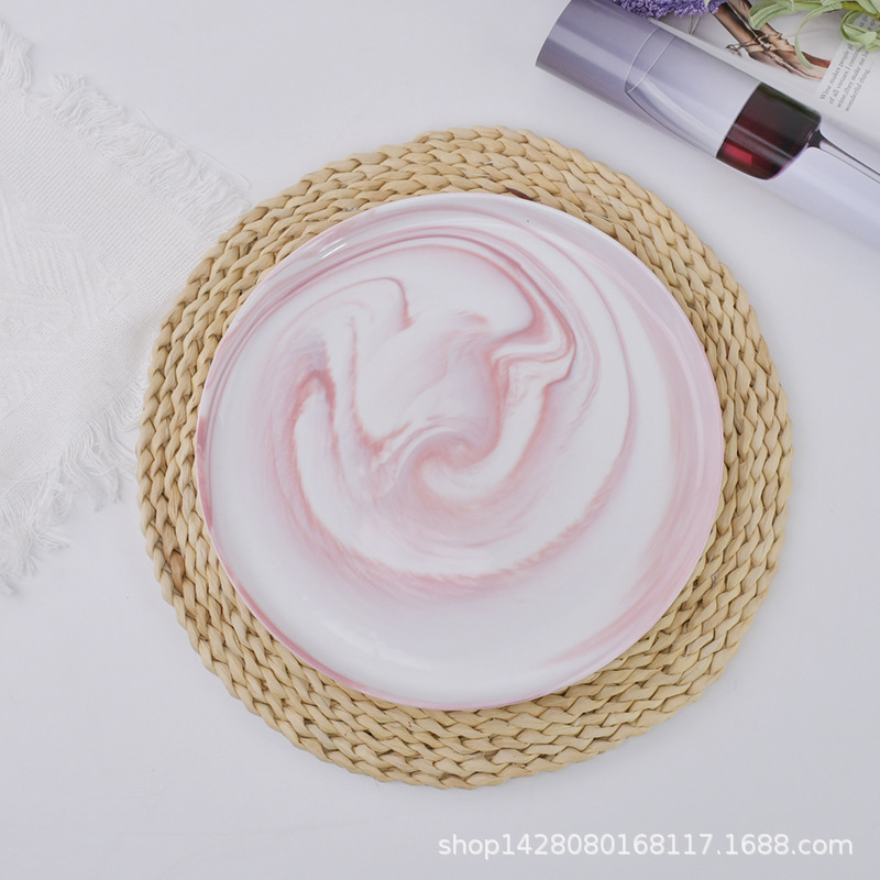 10.8 platos de cerámica de mármol platos de restaurantes platos de hierba platos de filete caseros platos de hotel platos de comida occidental