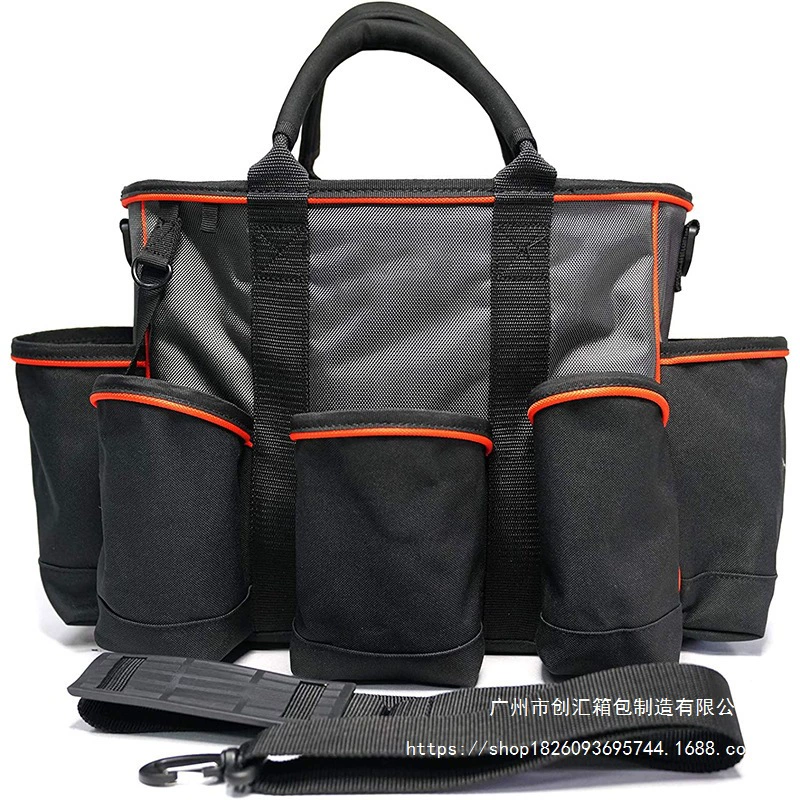 Производитель сумка для деревообрабатывающих инструментов открытая сумка для хранения инструментов электрика, износостойкая складная садовая сумка