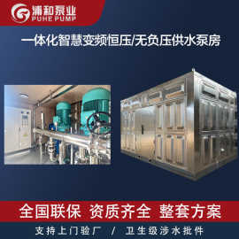 城乡无负压变频供水设备一体化智慧泵房移动式吊装智能供水