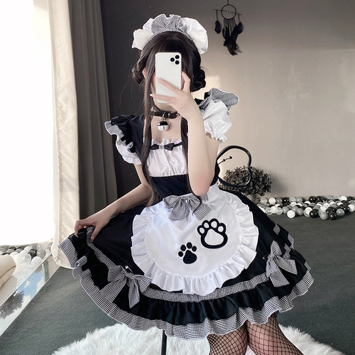 Two-dimensional maid costume cos cute maid Halloween lolita dress Lolita cosplay costume