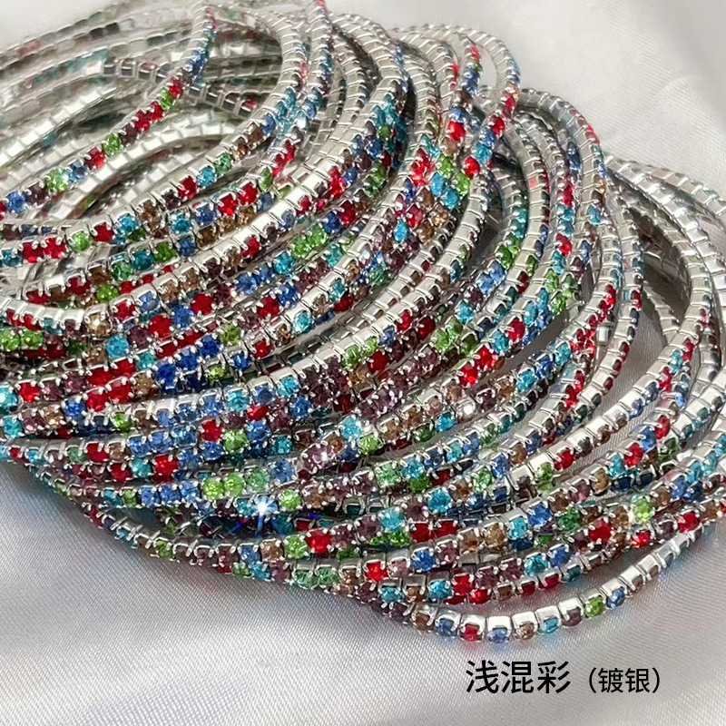 30 빛 혼합 색상 실버 도금