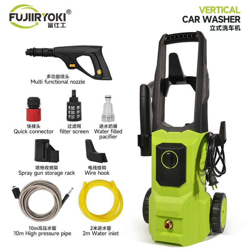 自吸式家用高压自动洗车机便携刷车工业高压水枪汽车清洁立式清洗