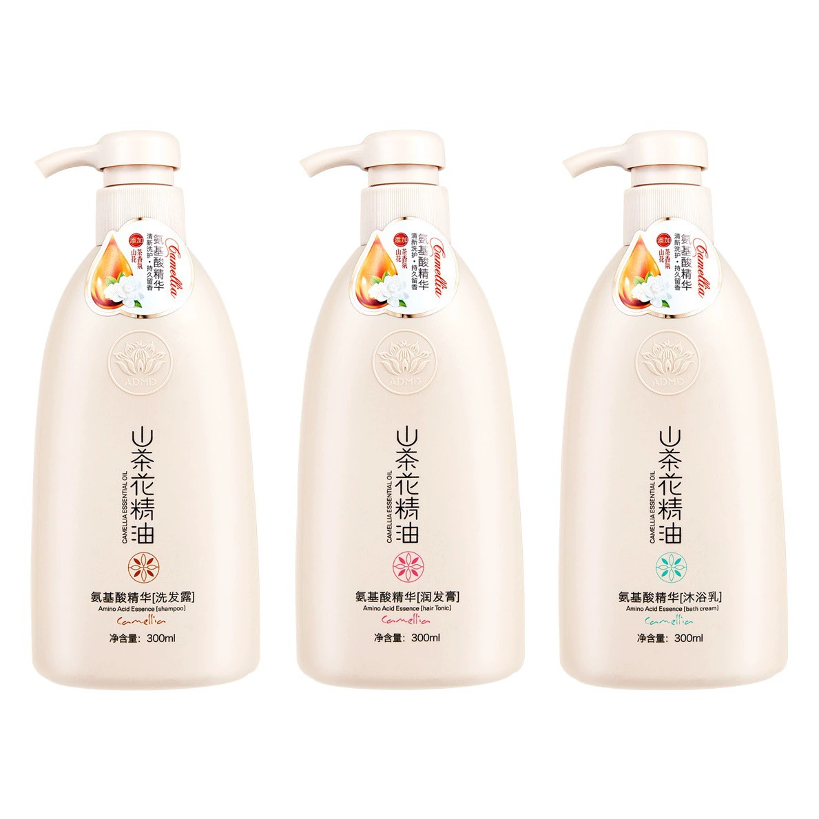 ADMD Аминокислотный гель для душа Чистый контроль масла Камелия Эфирное масло гель для душа