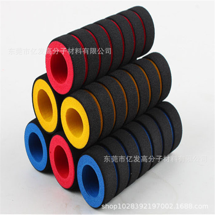 EVA把套发泡管NBR橡胶发泡管彩色橡塑海绵手把套丁晴橡胶防护管套