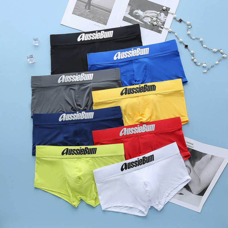 Men's Underwear Milk Silk Comfortable Sports Boxers AUSSIEBUM-M218 Men's Underwear Milk Silk Comfortable Sports Boxers AUSSIEBUM-M218