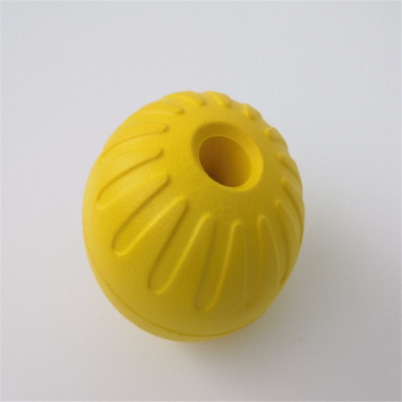 Fabricante de juguetes de mordedura de perro en stock Eva perro mordedura bola molar juguete suave mordedura-resistente Eva perro tirón