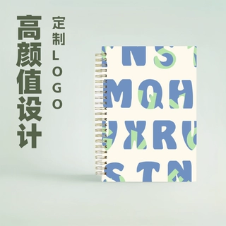 跨境潮流字母记事本定制2025创意学生笔记本a5内页高颜值本子定做