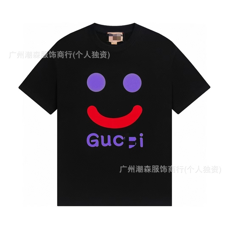 G家爆款T恤高版本纯棉短袖印花男女同款潮牌天花板外贸宽松半袖潮|undefined