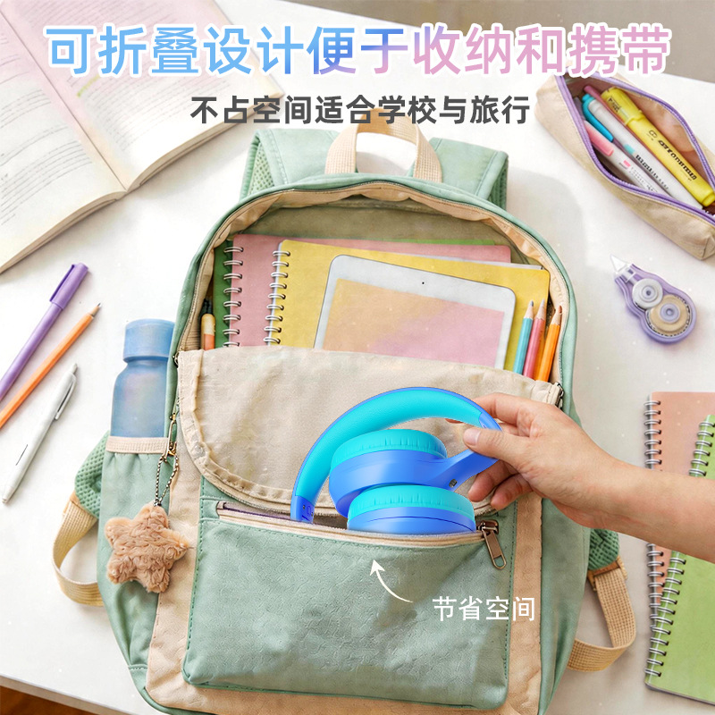 2026 nuevos auriculares para niños de alto valor estéreo de dos canales para estudiantes de aprendizaje auriculares con cable en stock