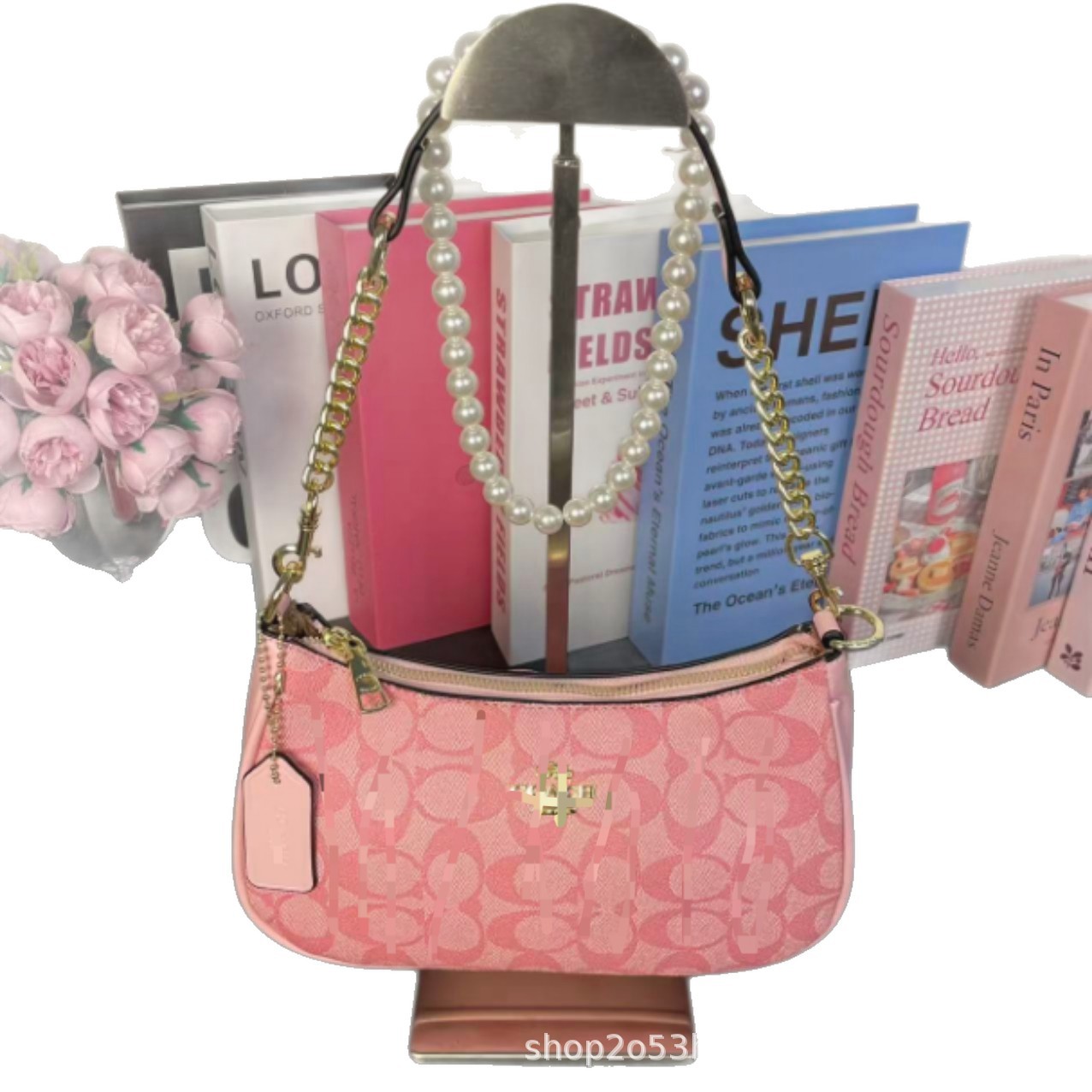 2025 nuevo bolso de media luna de fábrica original Kouc bolso de mujer bolso de brazo de moda de hombro portátil bolso de mahjong