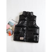 D 19145 Kids Shiny Thick Down Cotton Vest ��ͯ��������