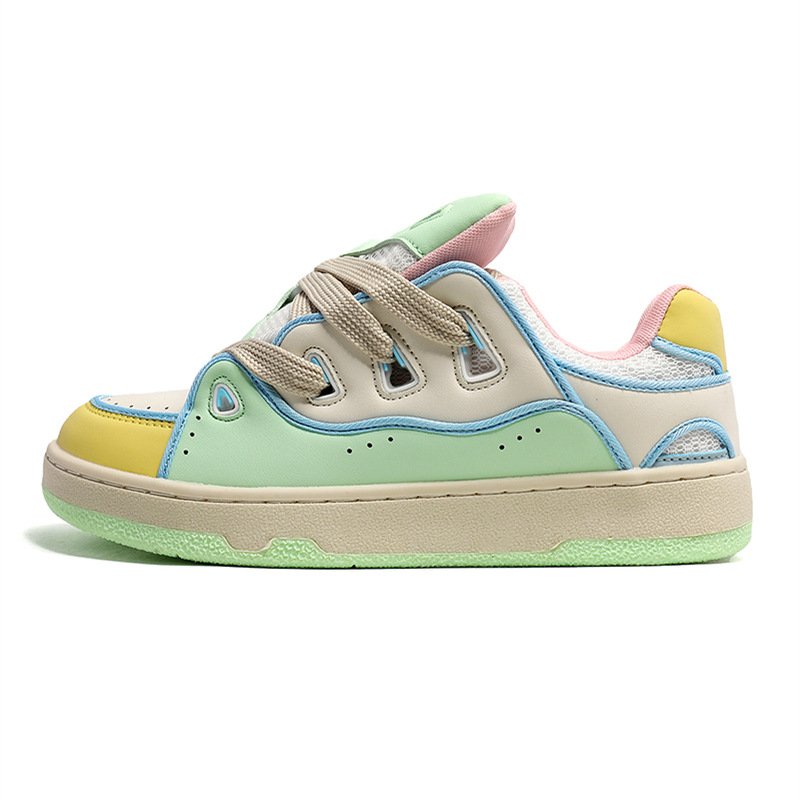 China-Chic Crowd kleine weiße Frauen ins vielseitige Casual Sports Brot Männer dicke Sohlen Student Board Schuhe High Sense_voghion.com