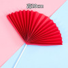 Chinese fan cake decorate red semicircular folding fan cake plug -in plug -in simulation plum blossom branches cake account