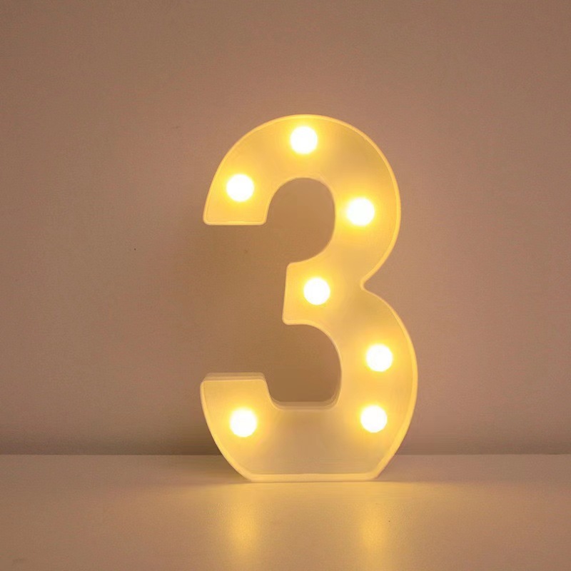 26 lámparas de letras INS viento digital modelado luz de atmósfera propuesta de boda fiesta de cumpleaños decoración de luces