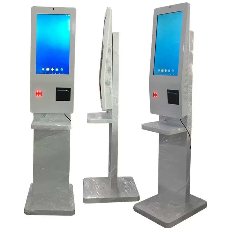 定制23.6寸立式自助结算一体机商场超市政务单位自助结账触摸大屏
