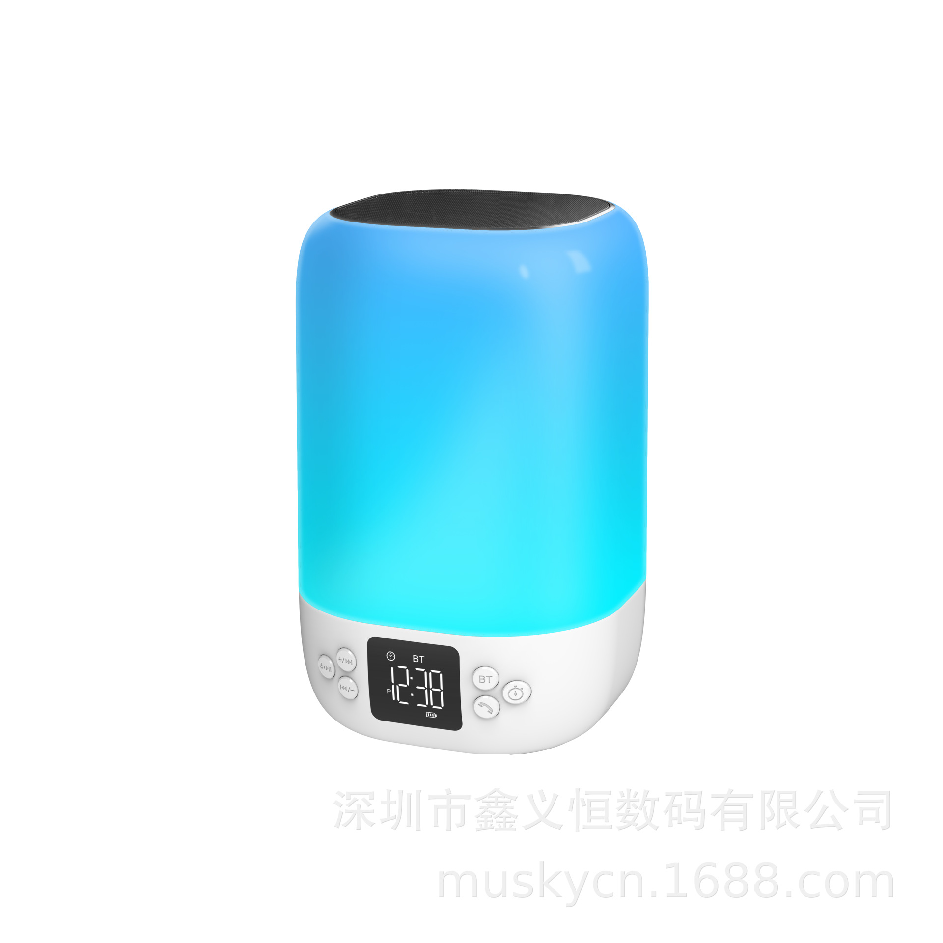 MUSKY 新款DY20无线蓝牙音箱小型音响小夜灯台灯音乐氛围灯二合一