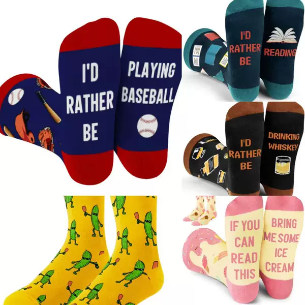 in stock AliExpress Amazon IF YOU CAN READ THIS Jacquard Socks Cross Border European and American Foot Letter Socks