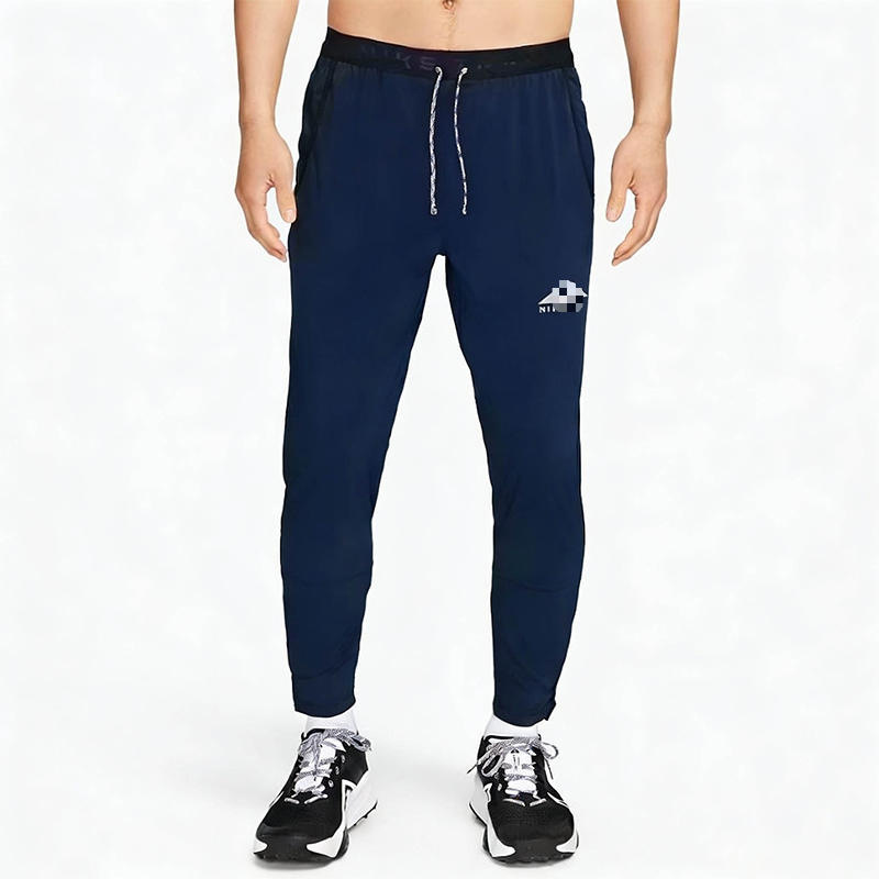 European and American Cross-Border Spring and Autumn Tech Ice Silk Quick-Dry Pants Outdoor Windproof Casual Pants Fitness Running Sports Long Pants for Men