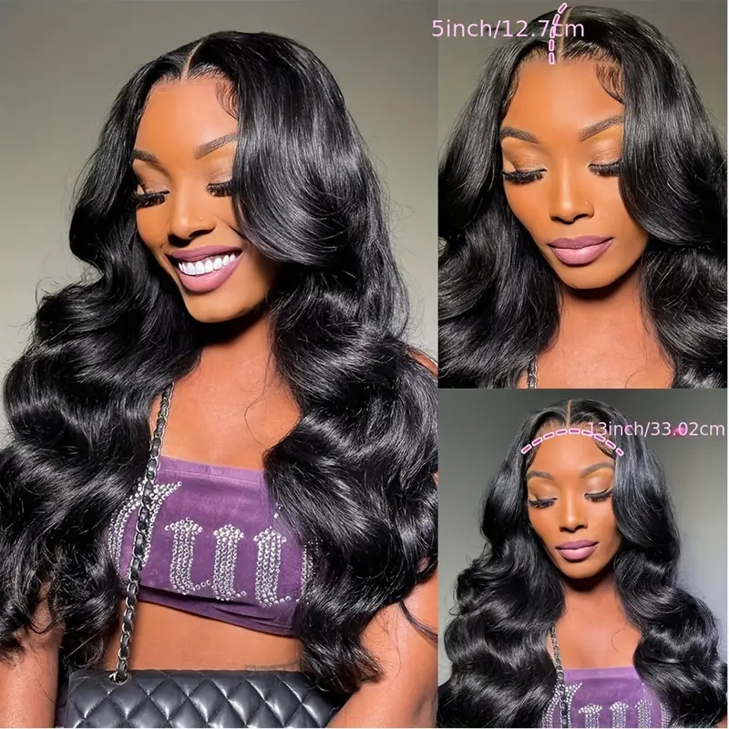 Cross-Border European and American High-Quality Fashion Wave Human Hair Lace Wig Full Headgear Manufacturer Ready Stock