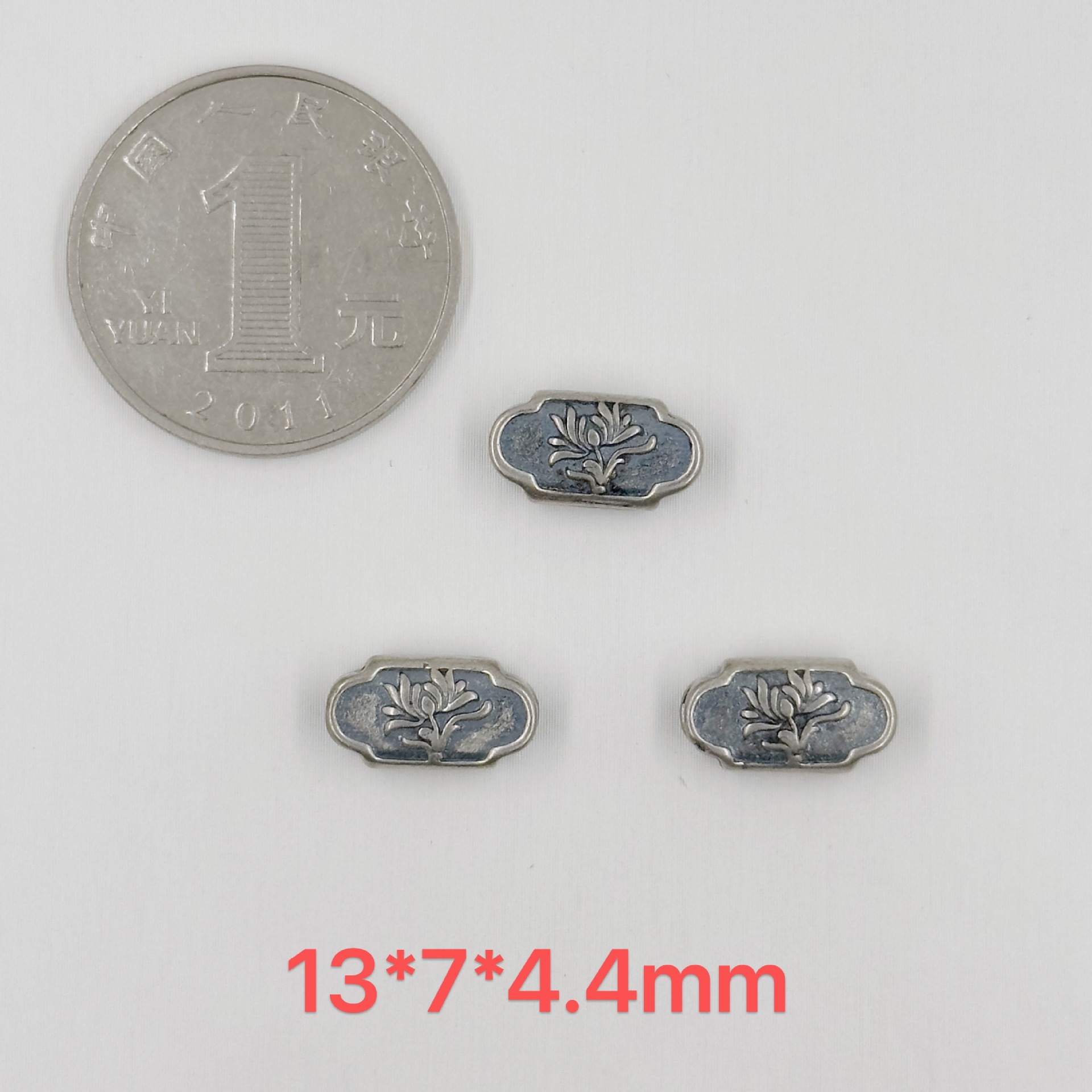 384-417 Shanxi vintage old silver spacer beads DIY accessories 9997 silver bracelet jewelry accessories