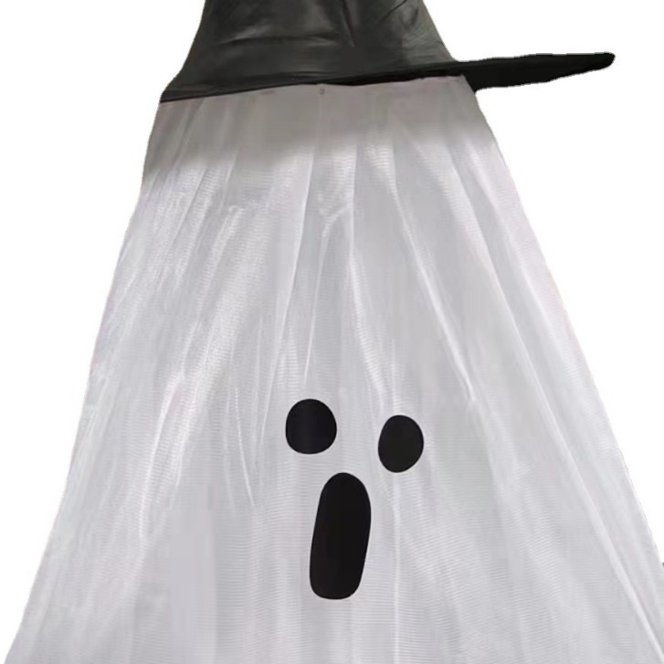 Amazon nuevo sombrero de hilo LED decoración de Halloween sombrero colgante sombrero fantasma sombrero de hilo