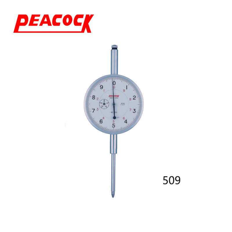 孔雀PEACOCK0.05mm大量程针盘式指示表509