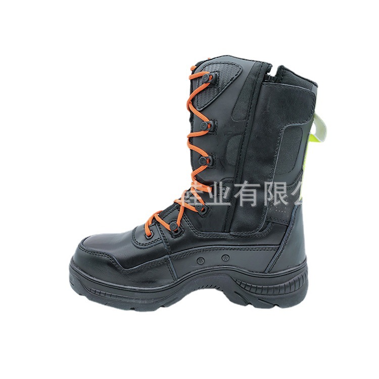 统型抢险救援皮靴 检测森林消防抢险靴 防砸防穿刺抗油污