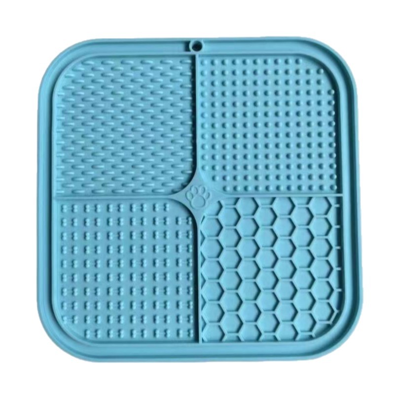 Almohadilla para lamer para mascotas transfronteriza Yiqing, juego de comida para perros y gatos, vajilla multifuncional para mascotas, ventosa, almohadilla para comida lenta para perros, almohadilla para comida lenta