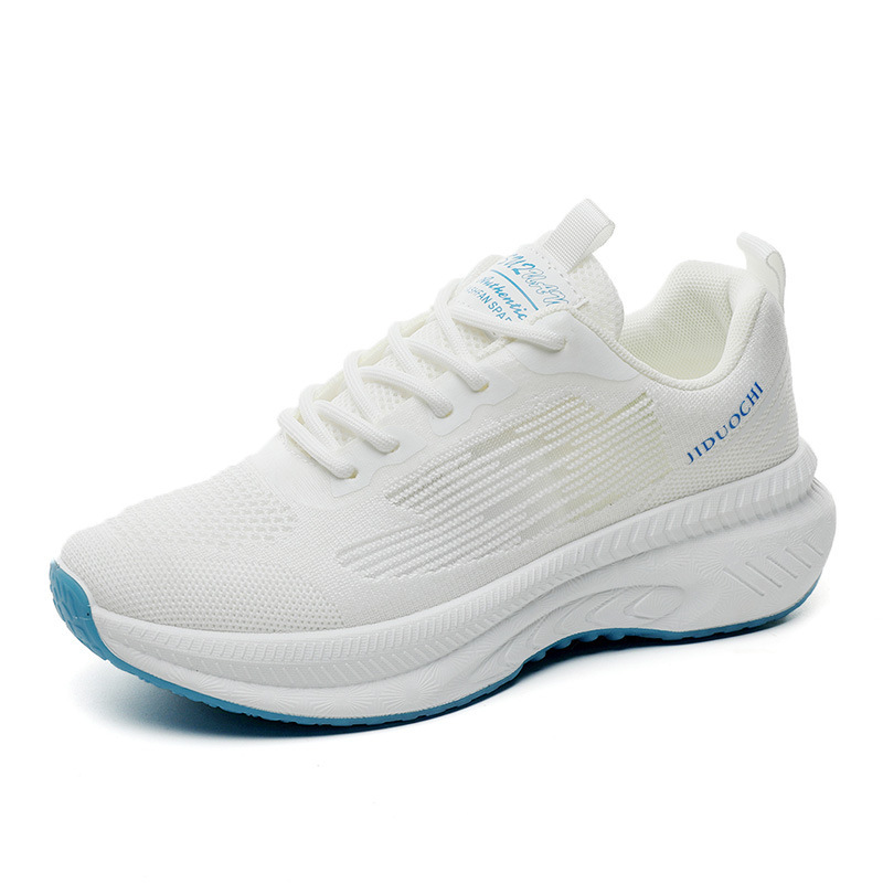 Zapatos de mujer, moda, zapatos de deporte, zapatos de correr ligeros y transpirables, simple comercio exterior al por mayor, zapatos de suela gruesa de mujer