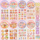 Tiradodo supermarket pet waterproof hand account tape color decorative pattern film snacks hand account tape wholesale