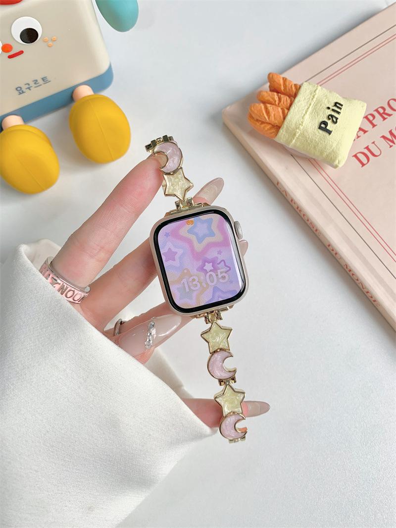 핑크 문 옐로우 스타-골드 메탈