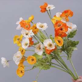 冰岛虞美人ins风花假花摆设客厅餐桌办公室花插花艺摆件装饰