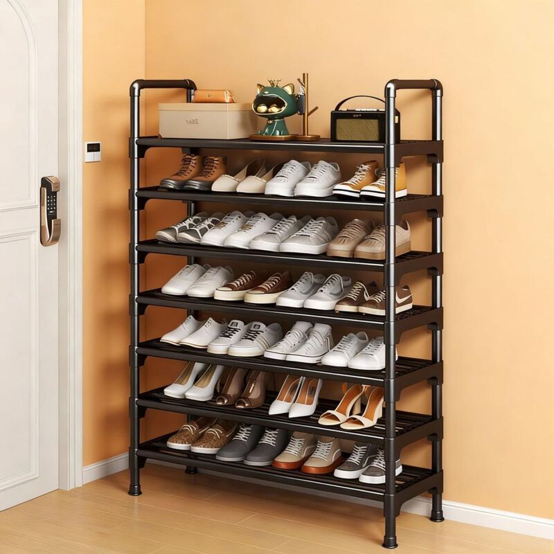 Simple Shoe Rack for Home Use at the Entrance, Multi-Layer Indoor Narrow Shoe Cabinet for Small Rental Apartments, Popular Model for Dormitories, 2025 Entryway Simple Shoe Rack for Home Use at the Entrance, Multi-Layer Indoor Narrow Shoe Cabinet for Small Rental Apartments, Popular Model for Dormitories, 2025 Entryway