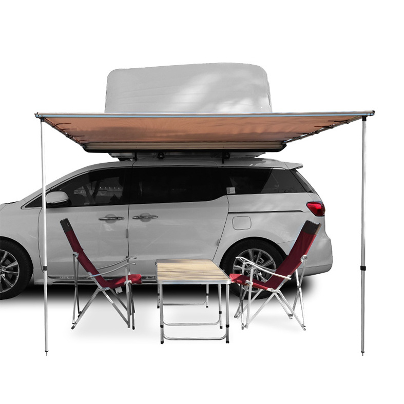 Car side canopy car awning self-driving camping sunscreen aluminum shell car travel tent modified off-road Universal