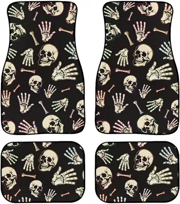 Avtomobil döşəmə paspasları — Cross-Border American Flower Butterfly Easy - car-floor-mats-29-3344cm-two-piece-set