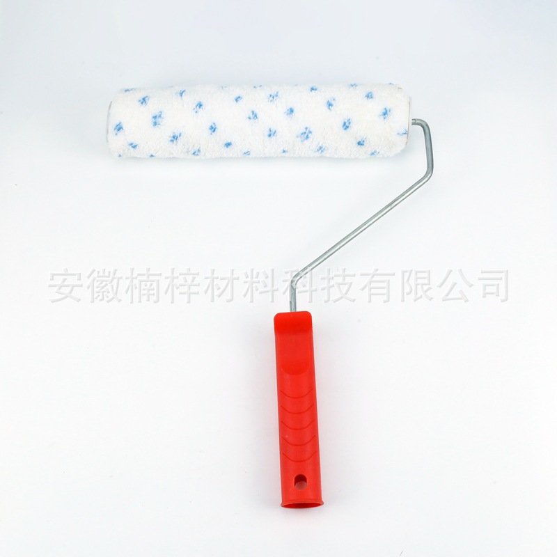 工厂批发蓝点滚筒刷超细纤维毛套9寸美式鸟笼支架装修滚刷墙工具