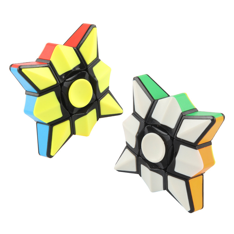Giroscopio de dedo Cubo de forma especial suave descompresión giratoria Cubo de descompresión de primer orden Cubo de descompresión de ventilación juguete fábrica al por mayor
