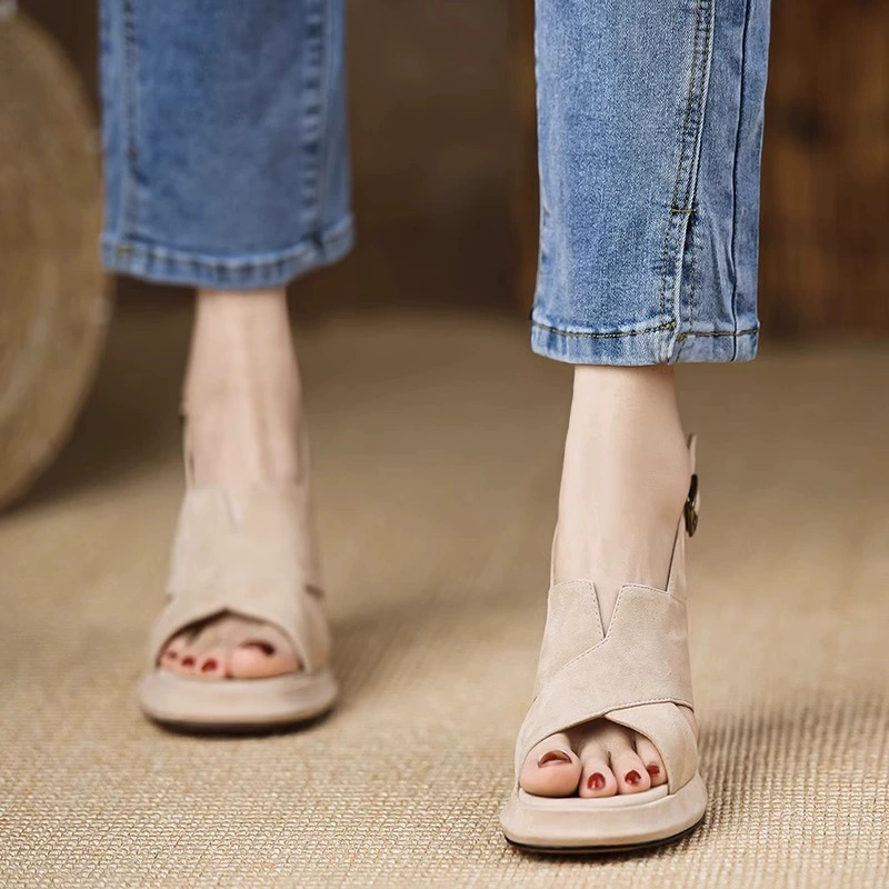Sandals, summer footwear, universal shoes high heels, 2025 years
