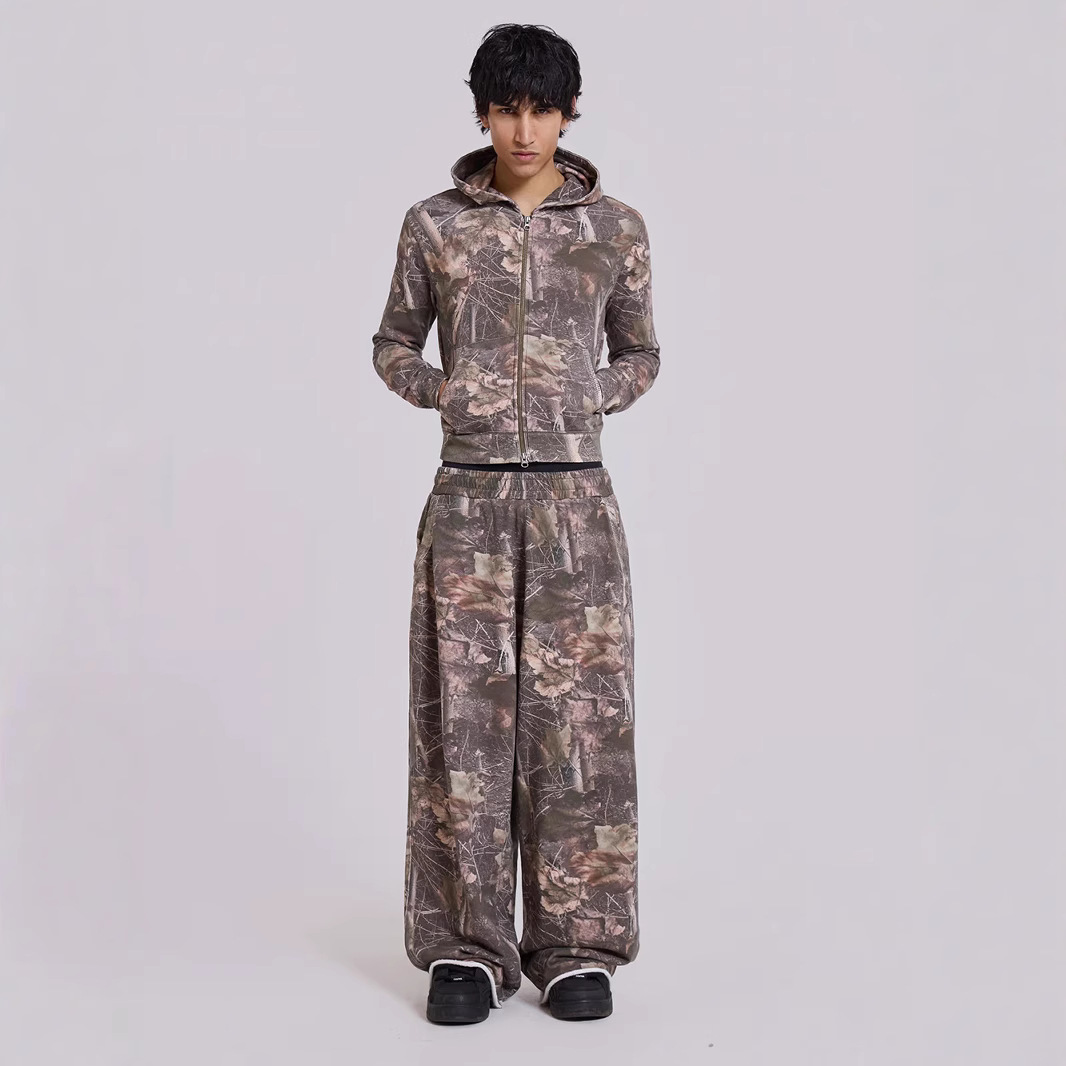 Comercio exterior transfronterizo piernas anchas rectas de verano de algodón de cintura alta pantalones deportivos de spray de color casuales pantalones de estilo de vestir