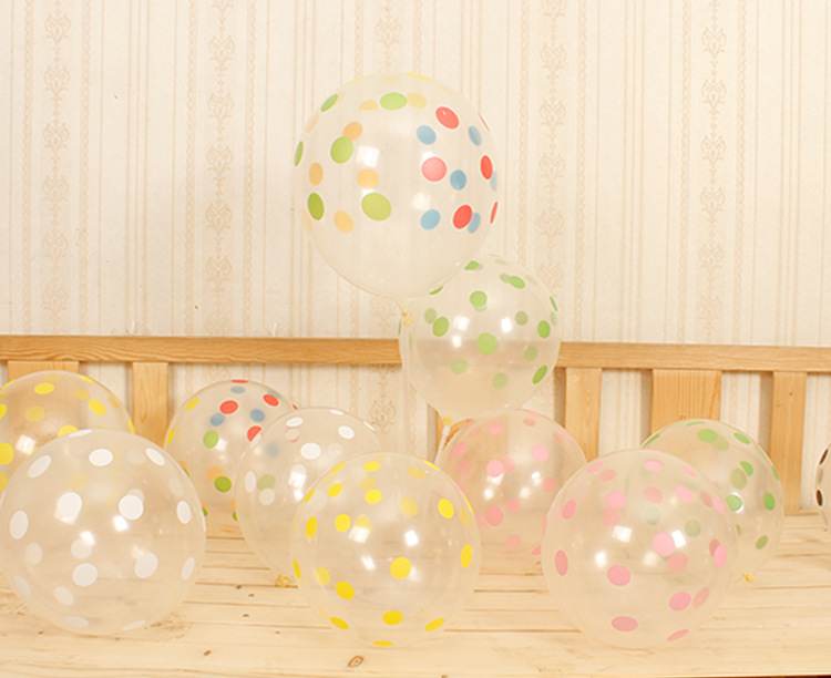 Cute Polka Dots Emulsion Party Carnival Festival Balloons display picture 2