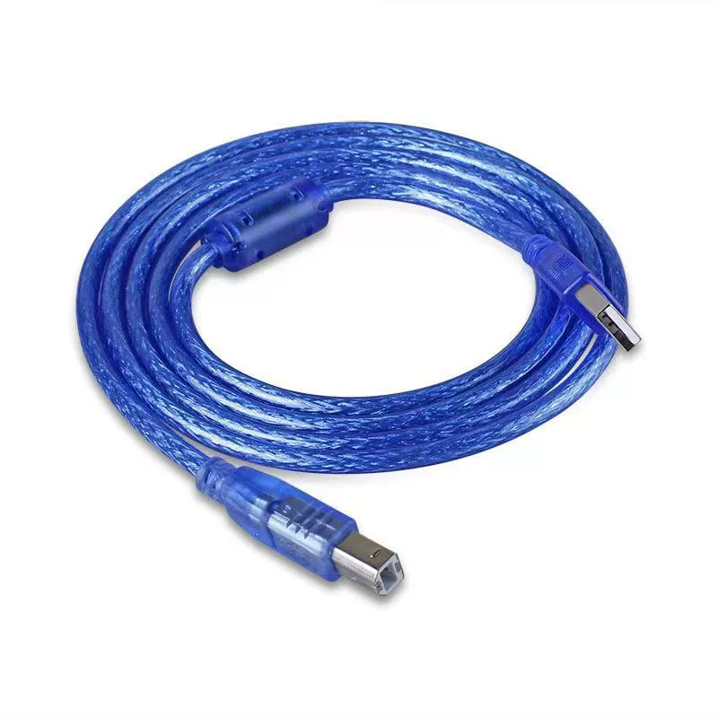 [Кабель для принтера USB, кабель данных для принтера USB2.0 черный прямоугольный разъем, кабель для передачи/конвертации]