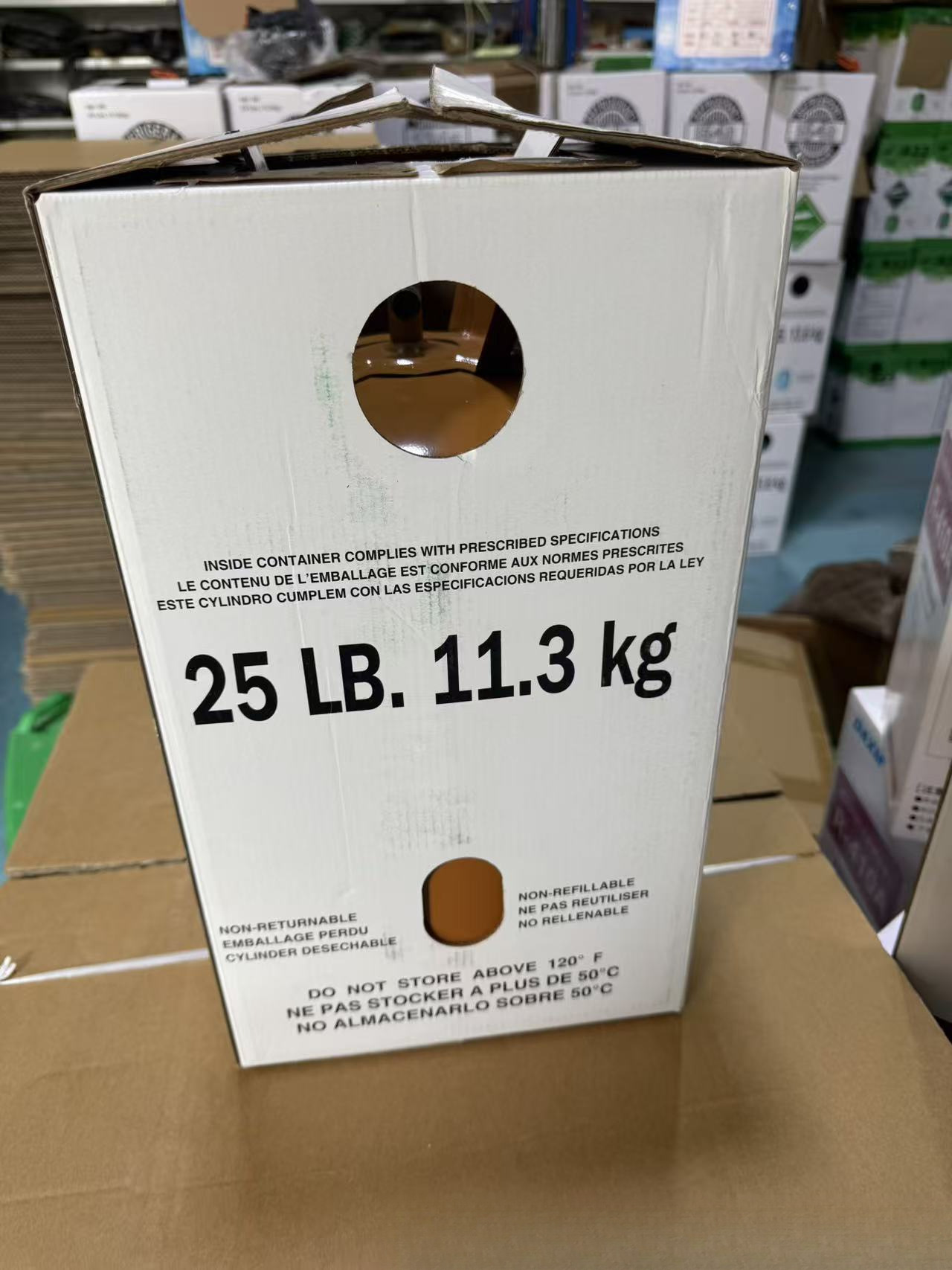 R407 Refrigerant Factory Wholesale Refrigerant Freon Air Conditioning Refrigerant Net Weight 11.3kg Cross-Border Export Free Shipping