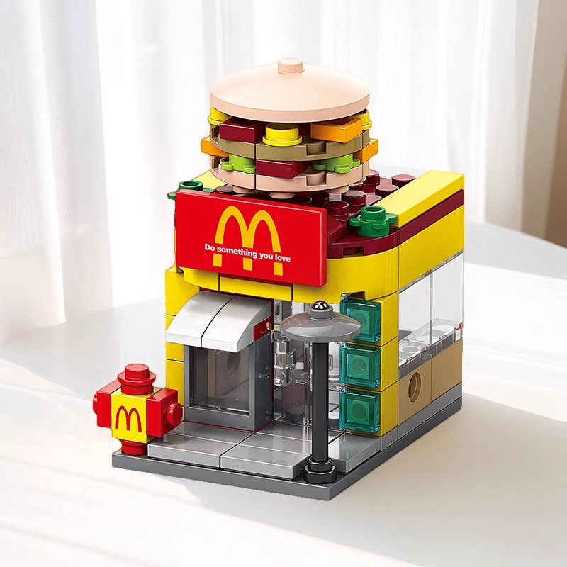 Children's Educational Puzzle 2025 New Toy Stereo Puzzle Assembled Building Blocks City Street Scene Boy Christmas